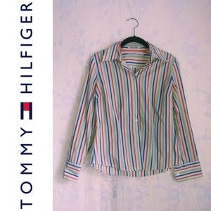 Tommy Hilfiger Collared Button Up Top